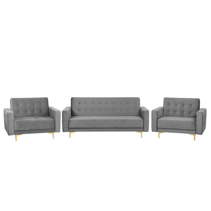 Dublin 3 - Piece Velvet Living Room Set
