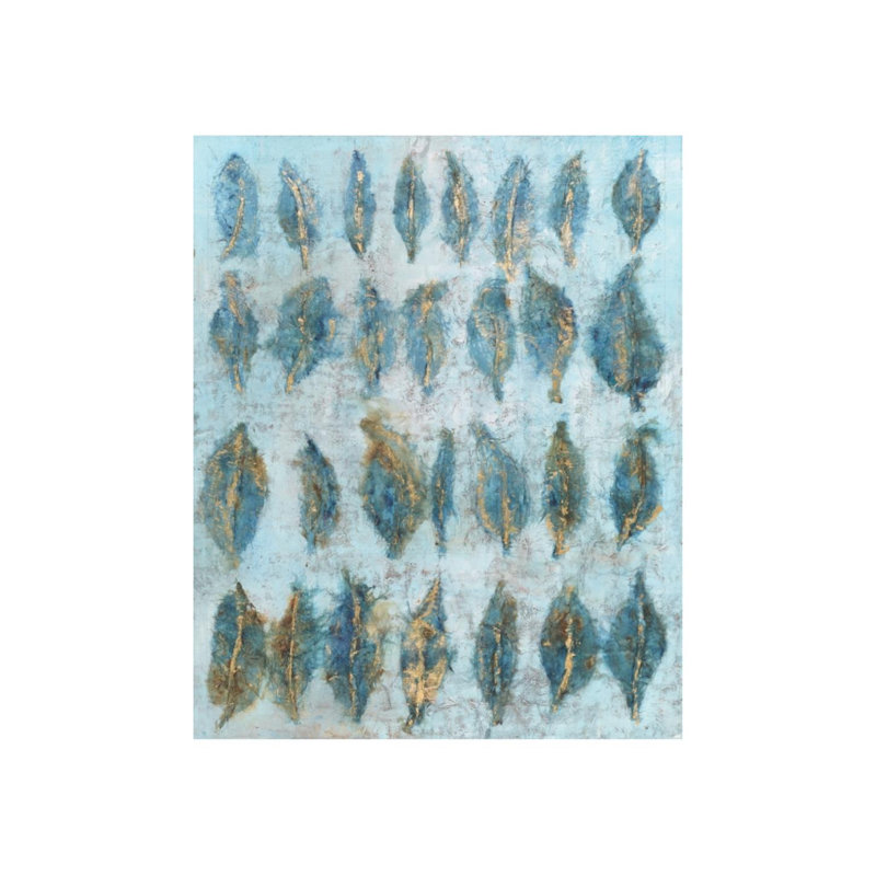Indigo Leaflet Print by Beverly Fuller, Plexi, 30" H x 24" W