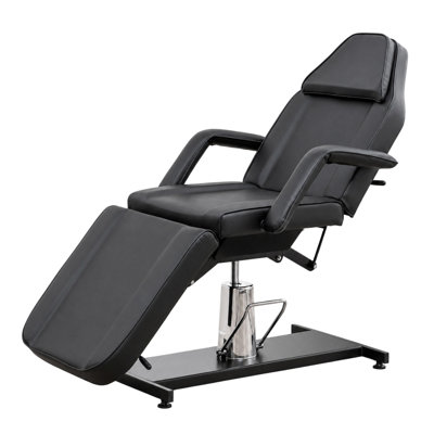 Table de spa convertible 72 po x 24 po x 23,2 po 2 en 1 avec table de massage convertible, lit plat et chaise pivotante à 360 °, réglable en hauteur, 440 lb - pour le visage, tatouer, cils, salon