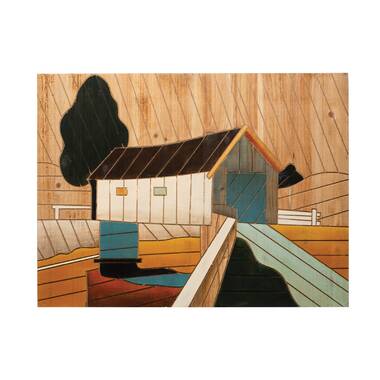 Lath Art Paintings  Lath art, Wood lath art, Landscape art quilts