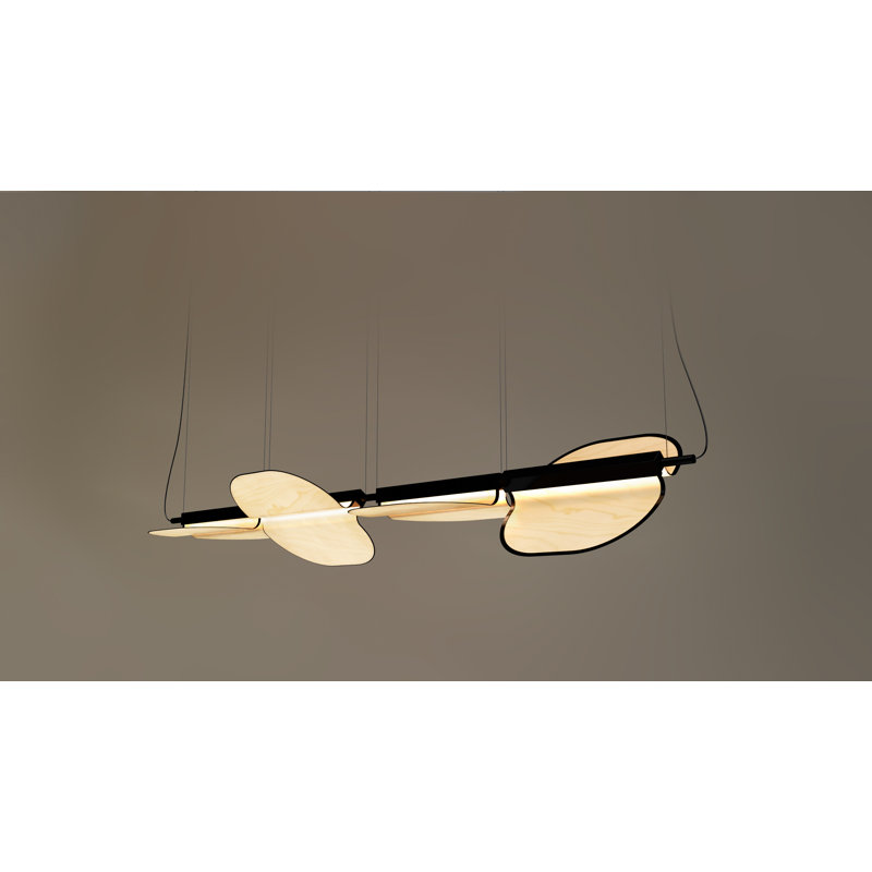 Omma 4 - Light LED Pendant, Natural White, Matte Black