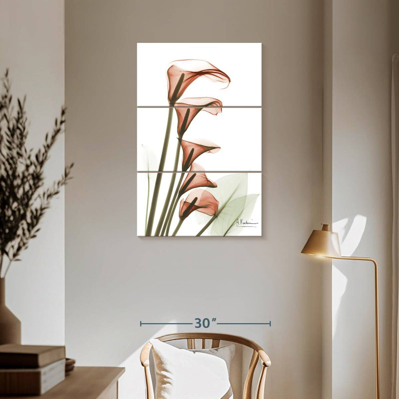 Harnek Ascending Calla Lilies, 57" H x 36" W