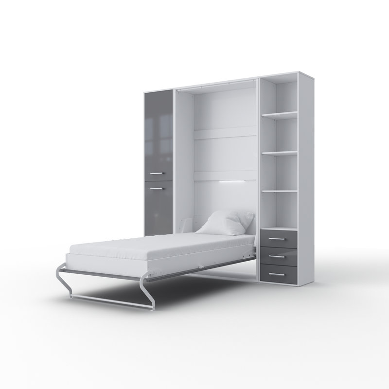Ayvri EU Single - 90 X 200 Cm Bed, White/Light Grey