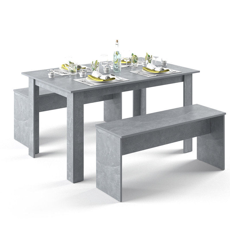 Monette Dining Set, Concrete