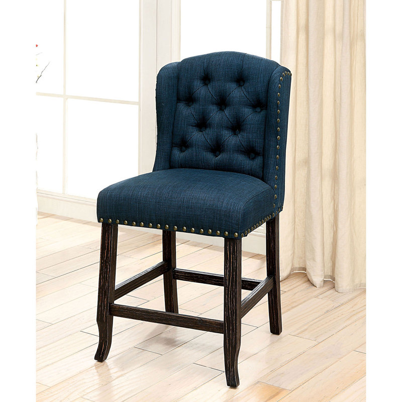 Bafford Bar Stool, Gray, Counter Stool (25.25" Seat Height)