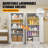 White Kitchen Pantry Cabinet, 71 Inch Tall Metal Storage Cabinet with Doors and Shelves, Pantry Cabinets for Kitchen Storage, Freestanding Cupboard for Living, Dining Room, Assemble Required-91438905
