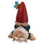Statue gnome de jardin topsy-turvy theo
