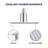 Universal 10" Showering Components Square Single-Spray High Flow Stainless Steel Wall Mount Filter Rain Shower Head