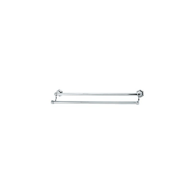 Nicole Double Wall Mounted Towel Bar, Polished Chrome, 32.5'' L x 6'' D