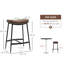Hallettsville Upholstered Counter Stool with Metal Frame-1089292456