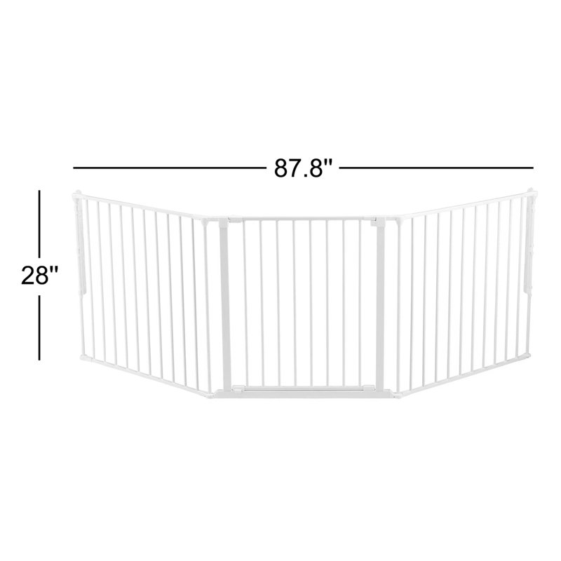 Barrière de sécurité 3 pièces Flex L, Blanc