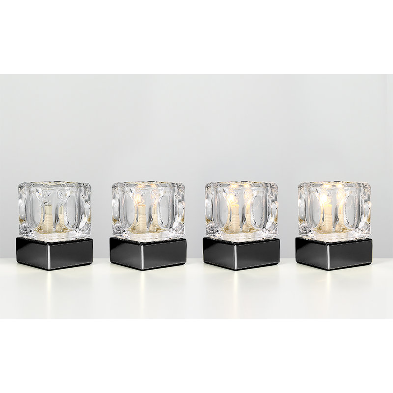 Eshleman Standard Table Lamp, Black Chrome