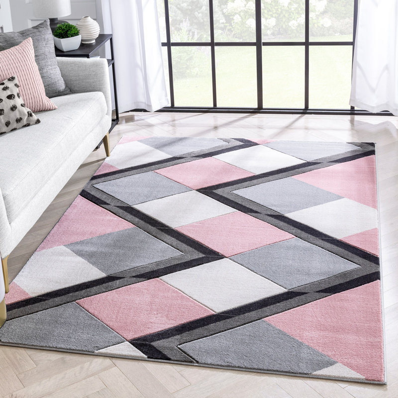 Good Vibes Geometric Area Rug, Rectangle 120 x 160cm