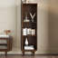 Vitrines en bois massif et verre foncé