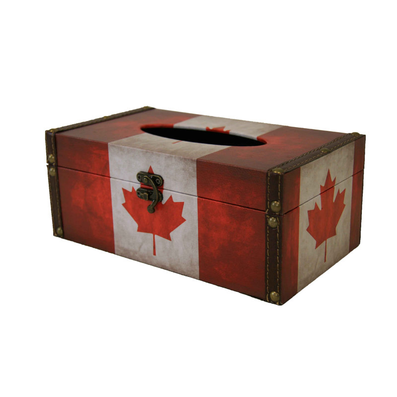 Housse de boîte de papier drapeau canadien Espindola