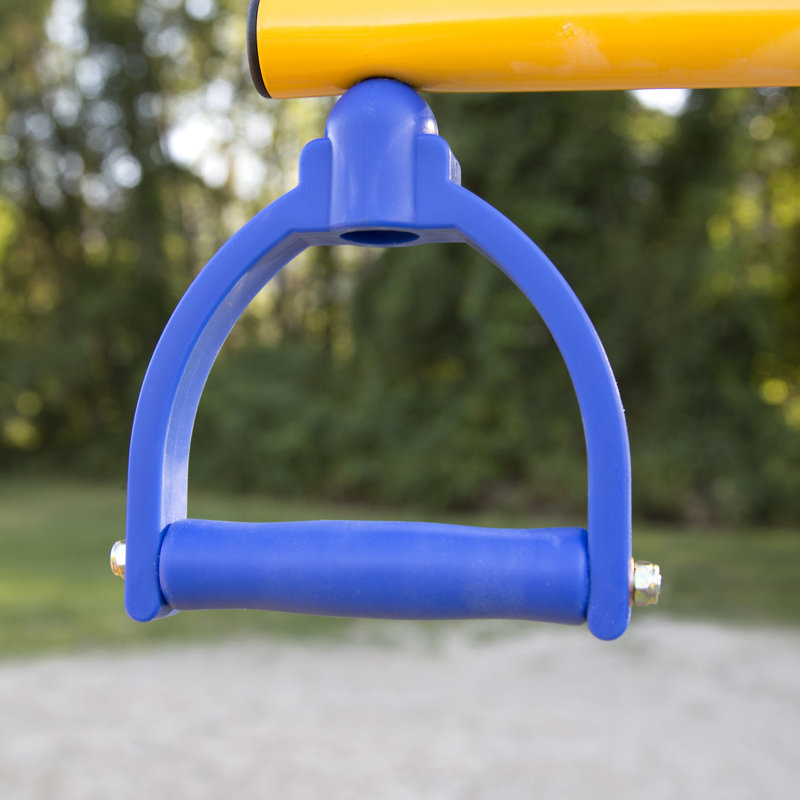 Multicolor Steel Geo Dome Climber with Swing Set and Basketball Hoop
