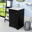 Meuble-lavabo moderne de style shaker avec lavabo - Conception compacte et durable avec porte à fermeture en douceur-949683494