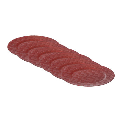 Marlee Charger Plate Pentagon Red 13" - Set Of 6