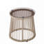 Table d'appoint de patio avec plateau en verre, corde tissée-1336541063