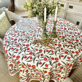 Red Flowering Gums Round Tablecloth
