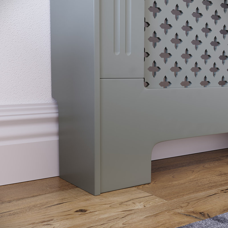 Reta Radiator Cover, 82cm H x 78cm W x 19cm D, Grey
