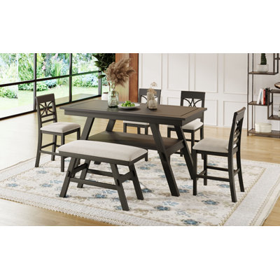 Grifton 6 - Person Counter Height Dining Set,dining room set,dinning table set
