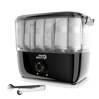 5L Freestanding Foldable Towel Steamer Warmer Cabinet Auto Off Timer for Spa Barber Manicures Massage