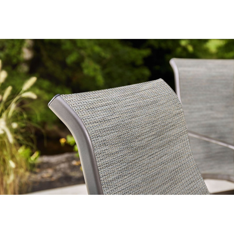 Chaise longue réglable Aspen Sling, Teck vieilli
