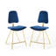 Ensemble de 2 tabourets de bar performance en velours Ponder par Modway-59226795-70557414