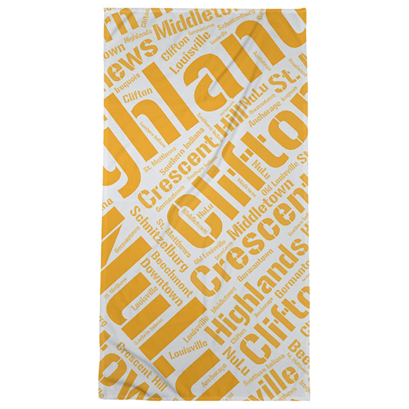 Bath Towel, Orange, Poly/Cotton, Louisville