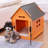Wooden Movable Dog House-2064375088