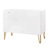 Dumbo 35" Fluted Dresser In White (3-Drawer)-583326896