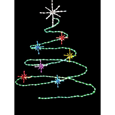 Arbre de Noël en spirale à lumière DEL