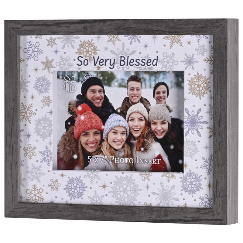 Photo Frame 5x7 Very Blessed Snowflake