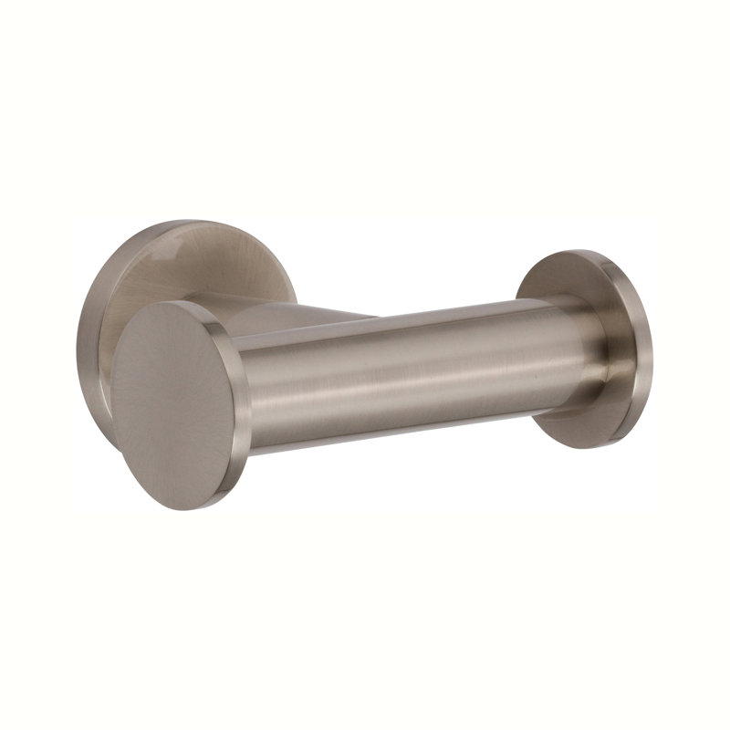 Kubic Double Robe Hook, Stain Nickel