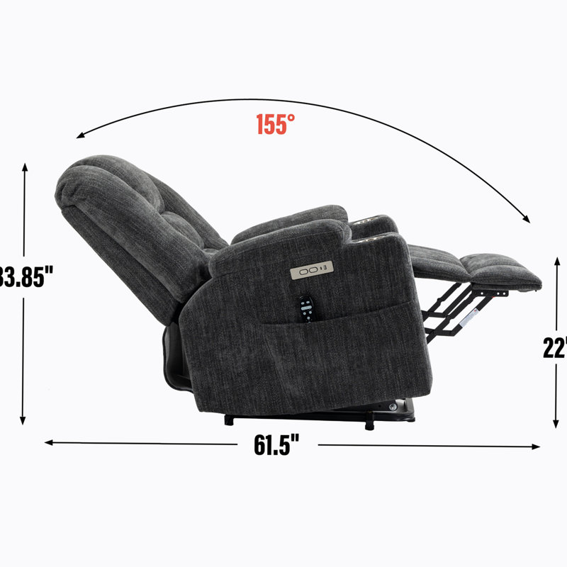 Fauteuil de massage Tayshia, Gris