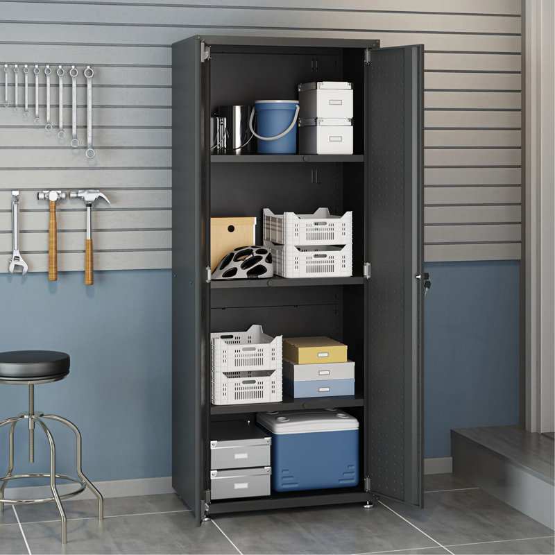 Grande armoire de garage gris anthracite, Charcoal Grey