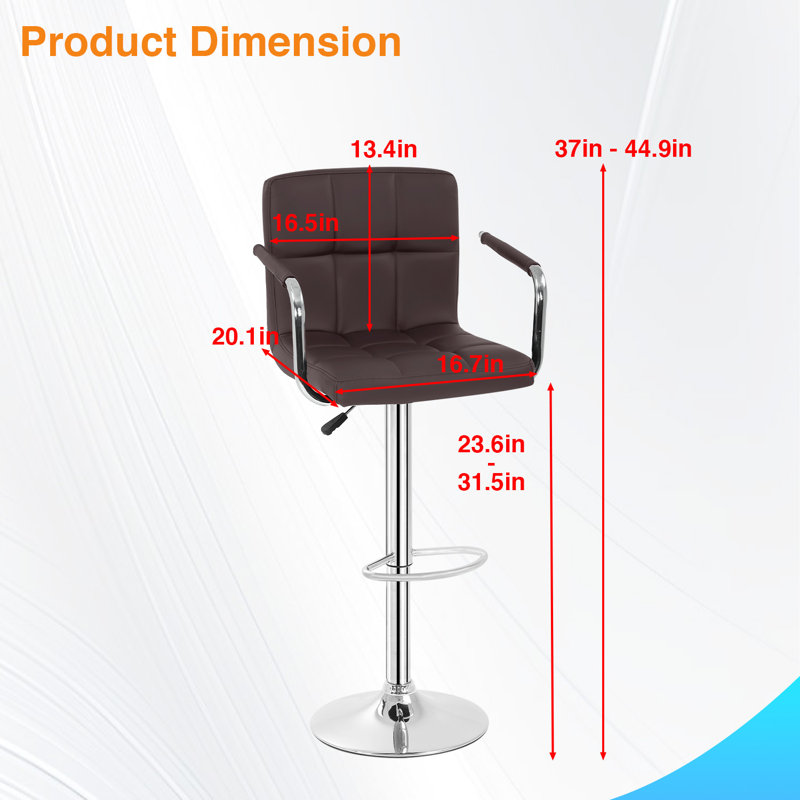 Tabouret Tali, Similicuir noir