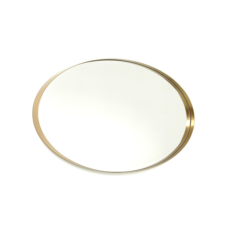 Miroir ovale allongé - laiton, 44,25 po x 24,5 po