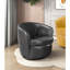 Fauteuil pivotant moderne gris Smoky Luxury