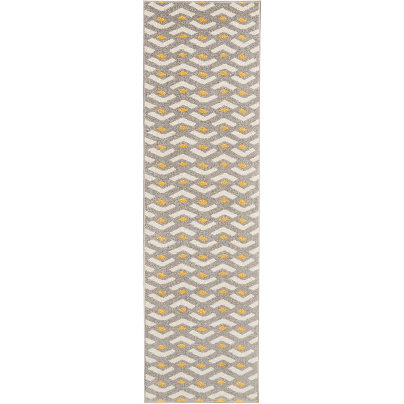 Mallorca Geometric Area Rug, Runner 66 x 229cm