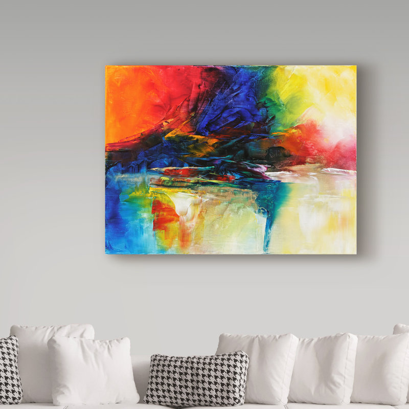 «By The Stream» par Barabbas, reproduction d'art sur toile tendue, H 14 po x l 19 po x P 2 po