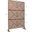 Pare-étincelles 48 "x 76" pour balcon, patio - rouge rouille 76 "de haut, 48" de large-121751725