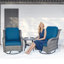 Ensemble de mobilier de patio en osier - Ensemble de conversation 3 pièces en rotin pour l'extérieur