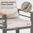 Aluminum Patio Conversation Set with Removable Cushions-603046978