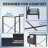 Desk and Chair Set: L-Shaped Computer Desk and Mesh Office Chair-288992183