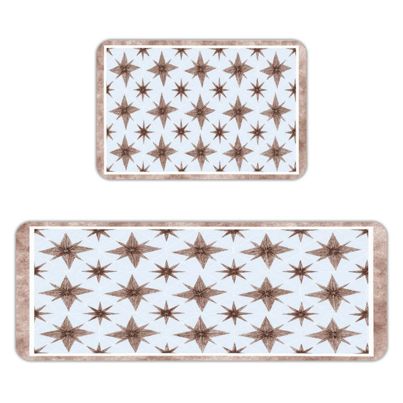 Ensemble de 2 tapis de cuisine Starburst