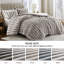 Édredon 3 pièces en fausse fourrure double / grand, gris, devant lisse, rembourrage respirant, taie décorative superposée grise ultra-douce avec surface texturée moelleuse, facile à laver-129129183