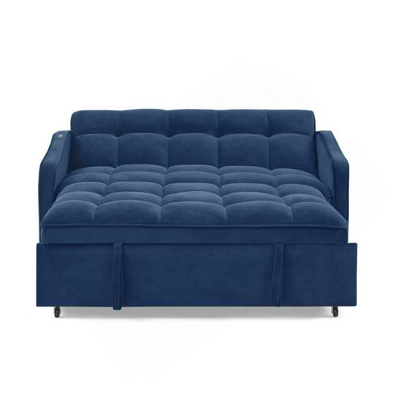 Canapé-lit avec causeuse Loveseat, Bleu
