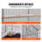 Doreathea 17.9'' Steel Flat Top Flight Cage with Perch